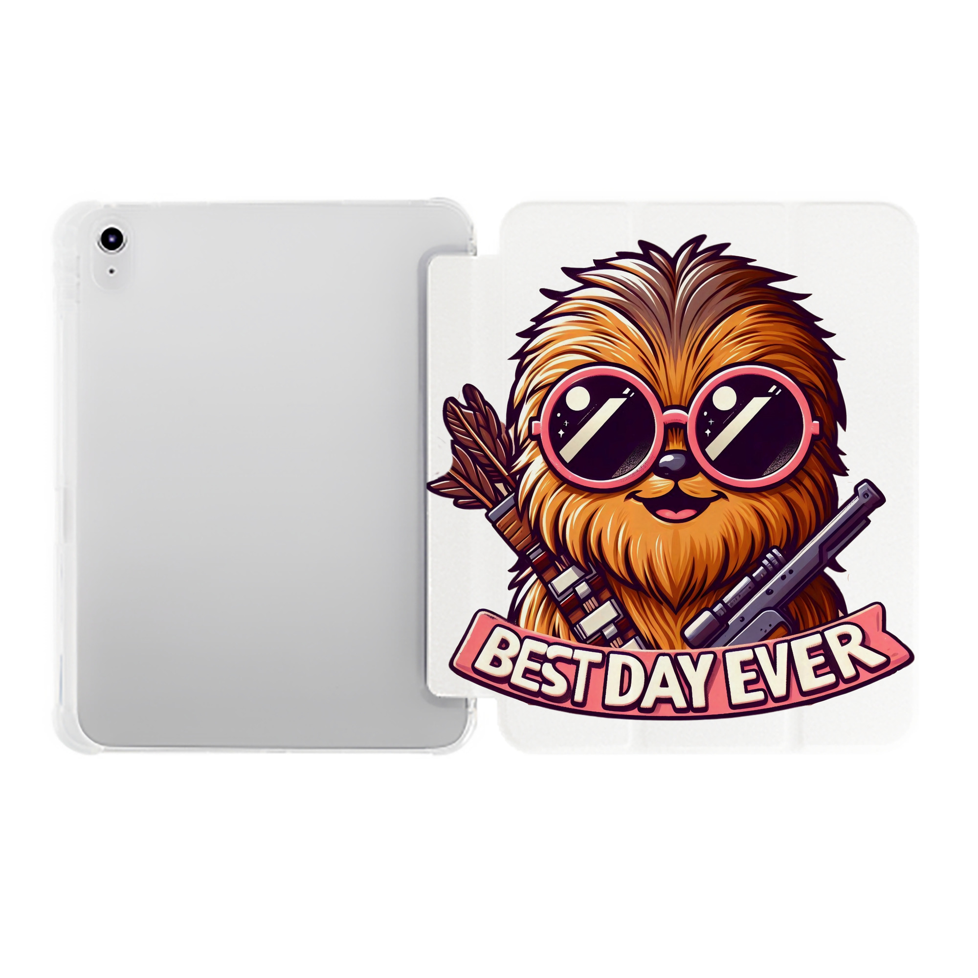 （画像用） スター・ウォーズ Star Wars IPad ケース ペン収納付き 三つ折りスタンド PUレザー×シリコン 対応機種9.5/10.5/10.9インチ